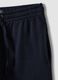 Blue cotton-blend shorts with elasticated waist, regular fit_5