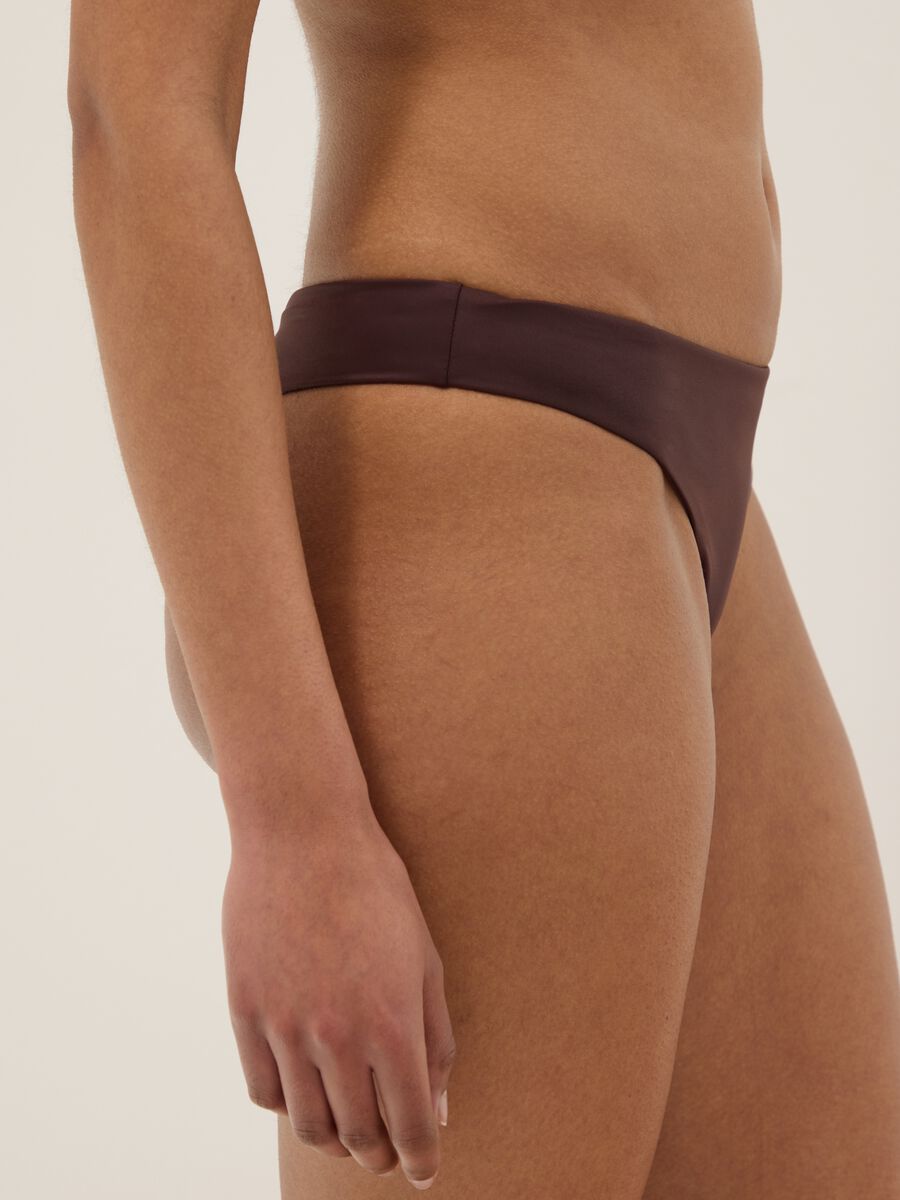 Braune, elastische Brazilian-Bikinihose_4
