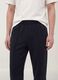 Navy blue relaxed-fit stretch joggers_4