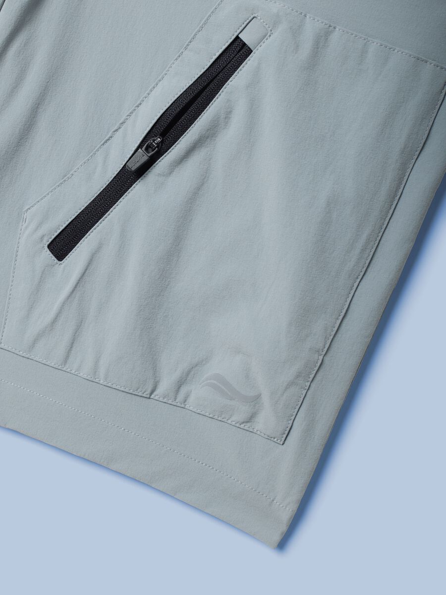Graue ALTAVIA SAILING Bermuda-Shorts aus Stretchgewebe_7