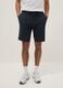 Blue regular-fit stretch chino Bermuda shorts_2