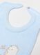 Pack of two blue pure cotton regular fit bibs for infants_2