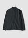 Green fleece sweatshirt with collar, regular fit_0