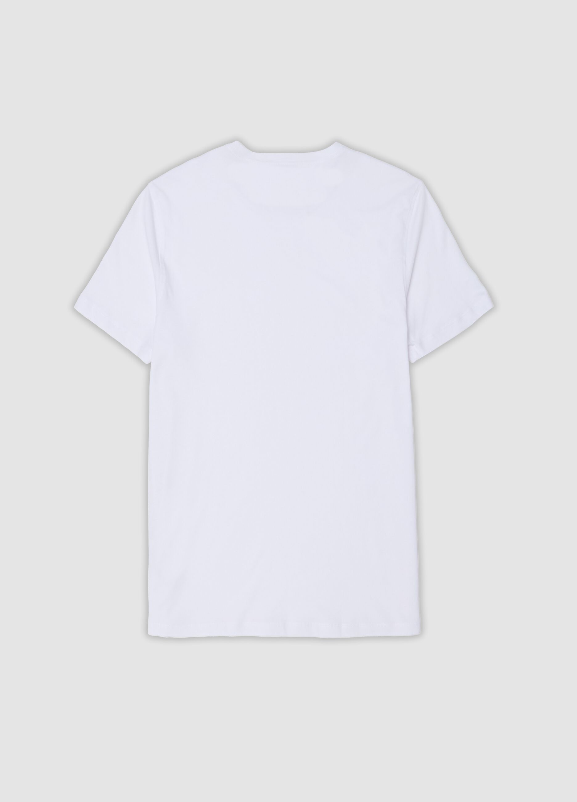 2-pack of white crew-neck T-shirts in pure extra-fine cotton