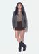 Graue Strickjacke aus elastischer Wolle mit tiefem V-Ausschnitt, Oversize-Fit_1
