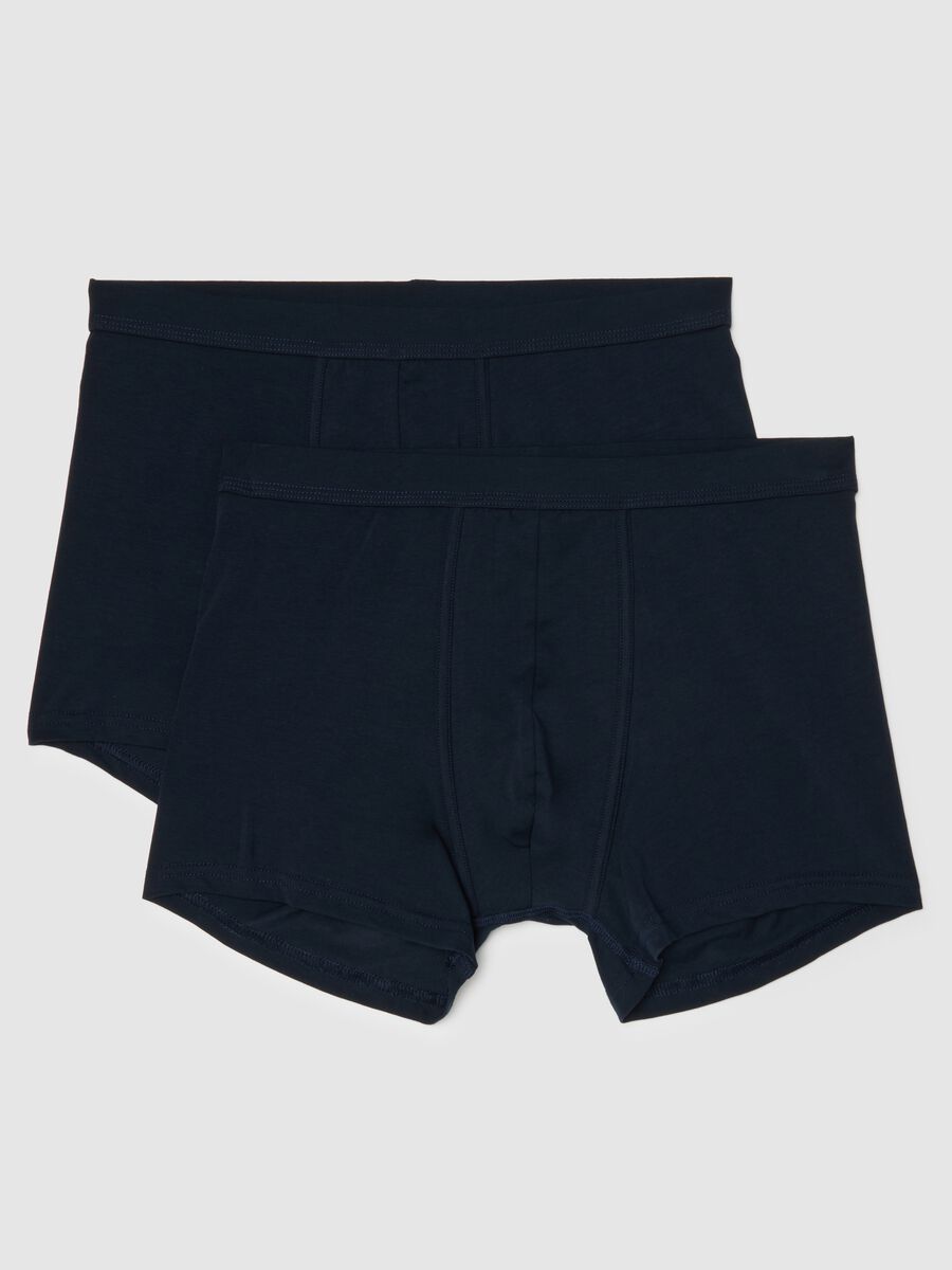 Two-pack blue boxer shorts in stretch cotton regular fit_4