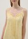 Yellow pure cotton nightdress with straps and lemon print_3