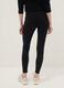 Slim fit black stretch cotton leggings_2
