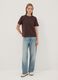 Brown relaxed-fit pure cotton short-sleeve T-shirt_1