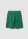 Boys&rsquo; green pure cotton slim-fit shorts_1