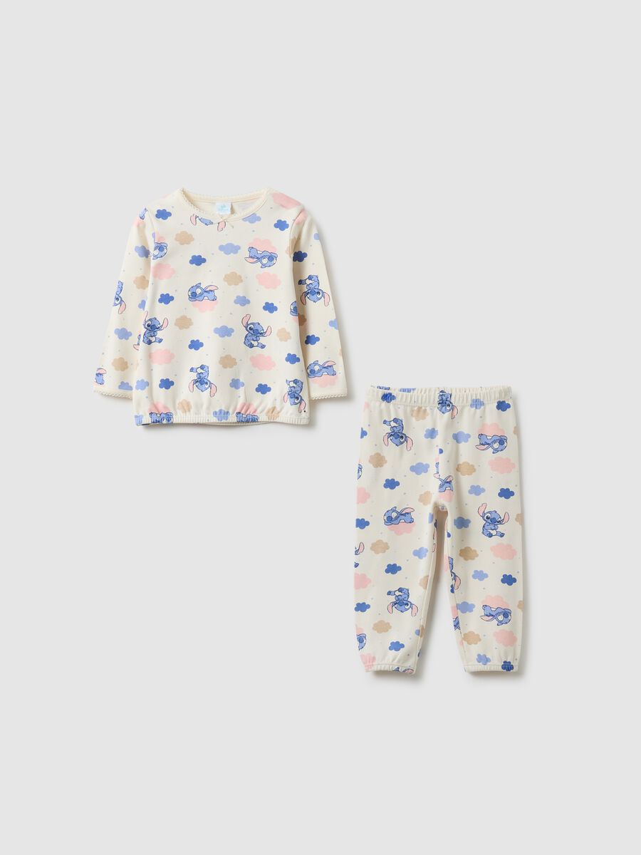 Multicolour baby girl's pure cotton regular fit pyjamas with prints_0