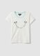 White organic cotton Mickey Mouse print pyjama T-shirt_4