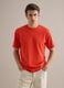 Orange Relaxed Fit Rundhals-T-Shirt aus reiner Baumwolle_2