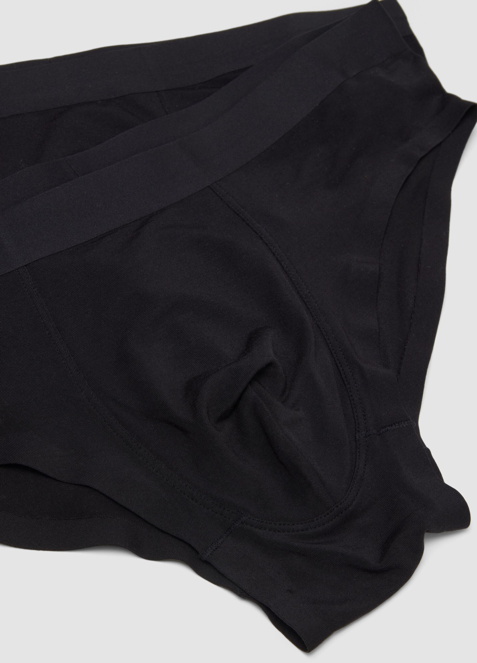 Black stretch modal briefs 2-pack