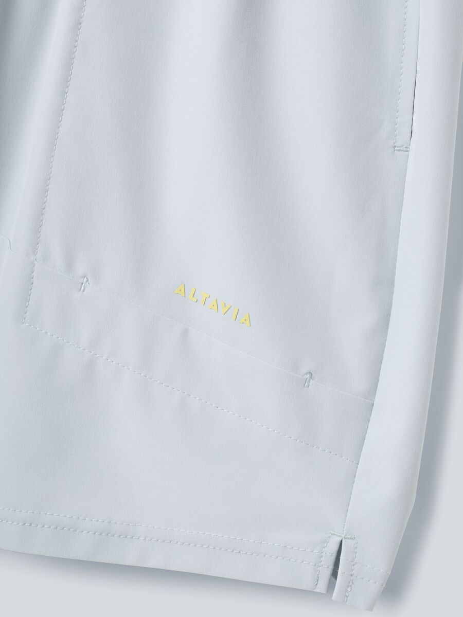 Grey ALTAVIA COURT sports shorts in stretch fabric_5
