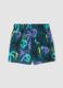 Blue patterned boys&rsquo; swim shorts_1