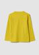 Gelbes Langarm-T-Shirt aus Bio-Baumwolle_1