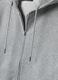 Grey cotton-blend hoodie with crew neck_1
