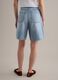 Light blue pure cotton denim shorts_2