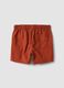 Orange Shorts aus reiner Baumwolle f&uuml;r Jungen, Regular Fit, mit Kordelzug_1