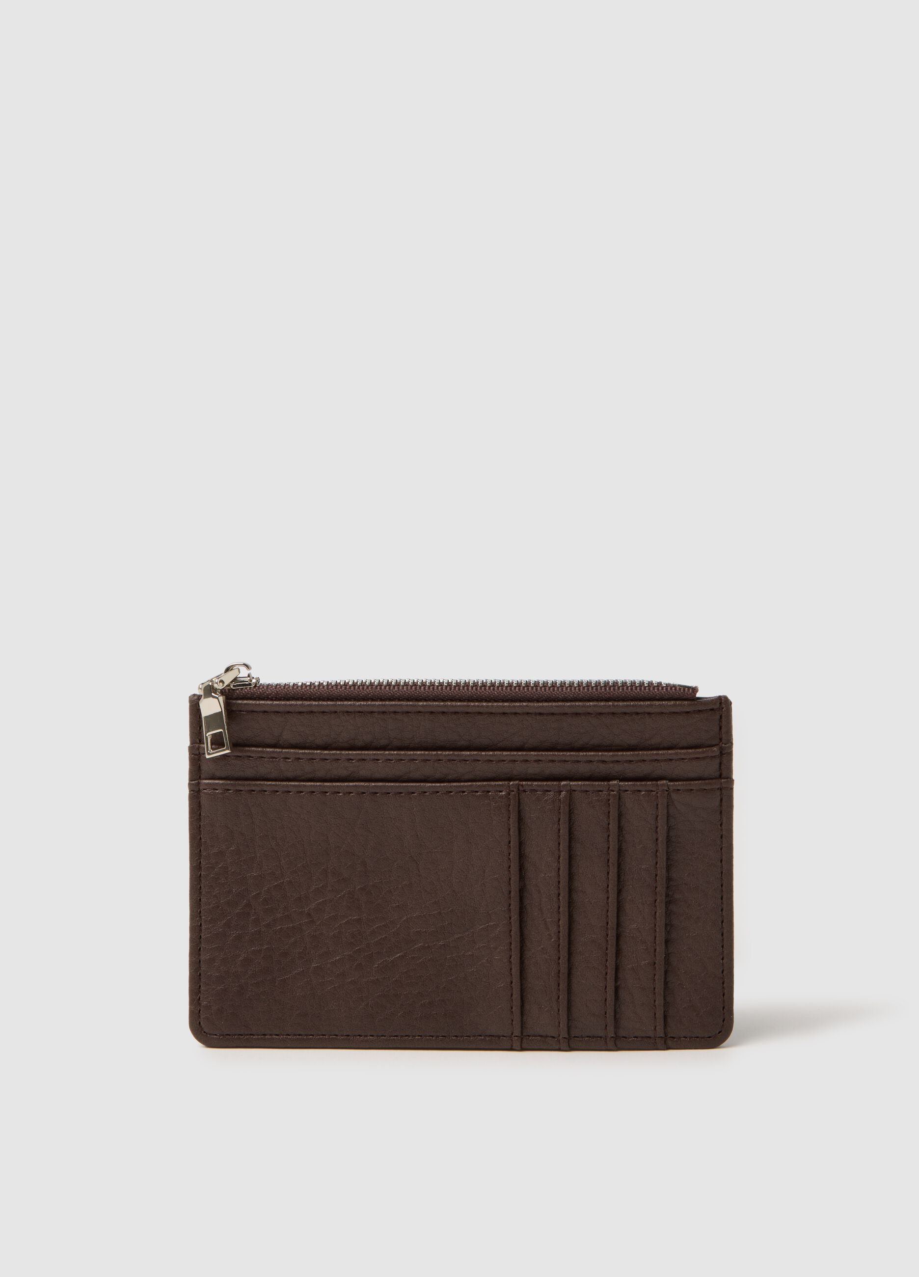 Brown Document Holder with Zip