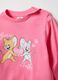 Pigiama in puro cotone rosa a righe da neonata con stampa Jerry and Tuffy_2
