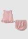 Pink pure cotton outfit for girls_1