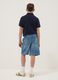 Blue denim boys&rsquo; cotton-blend straight-fit shorts_1