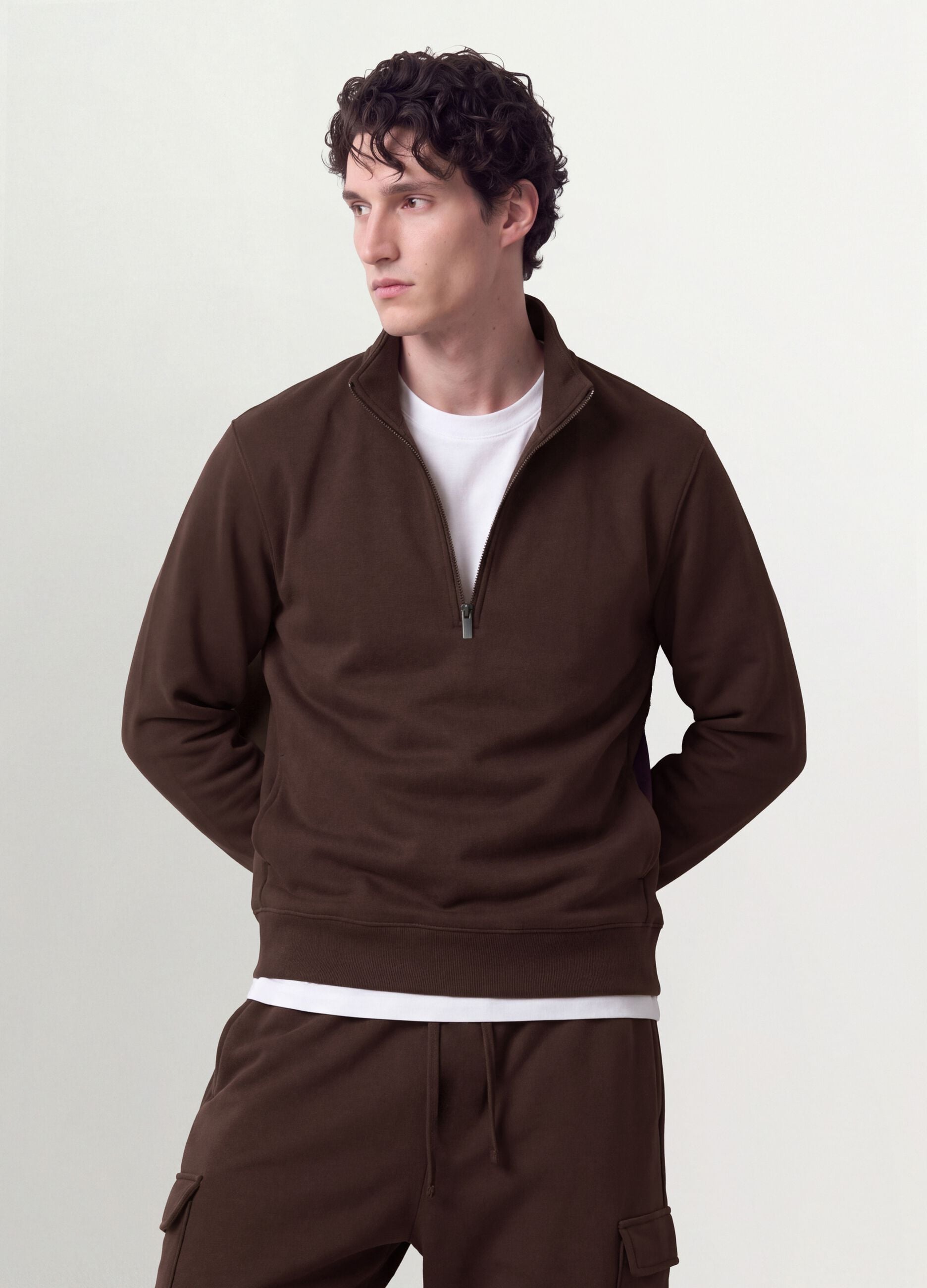 &Kappa;&alpha;&phi;έ half-zip &alpha;&pi;ό &beta;&alpha;&mu;&beta;&alpha;&kappa;&epsilon;&rho;ό &mu;ί&gamma;&mu;&alpha; &mu;&epsilon; &sigma;&tau;&rho;&omicron;&gamma;&gamma;&upsilon;&lambda;ή &lambda;&alpha;&iota;&mu;ό&kappa;&omicron;&psi;&eta;