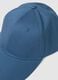 Pure cotton blue baseball cap with adjustable closure_1