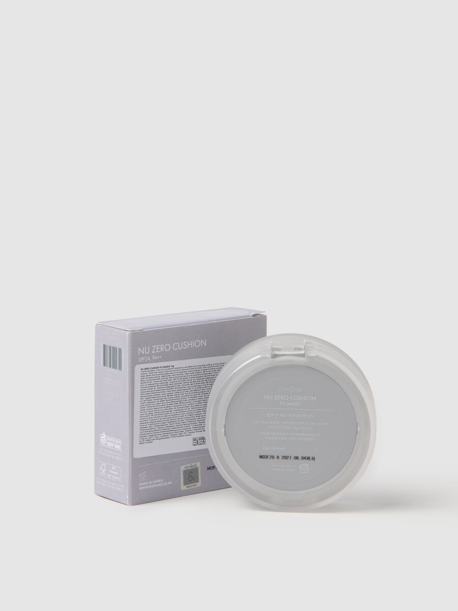 ROM&ND NU ZERO CUSHION 05 SAND25 BASE CUSHION - Maquiagem coreana_2
