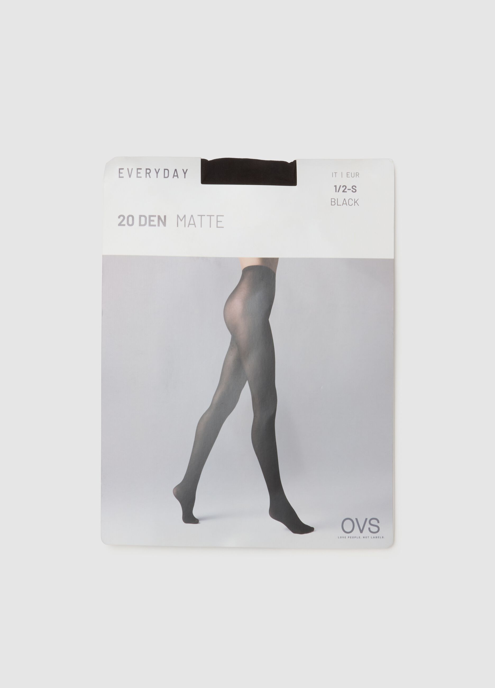 Black stretch fabric tights