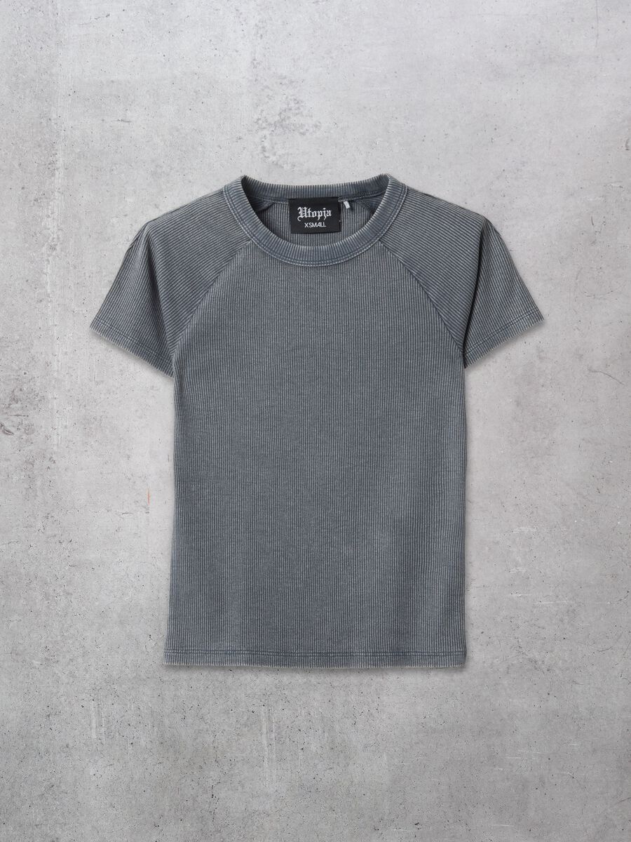 Ribbed Perfect T-shirt Vintage Grey_0