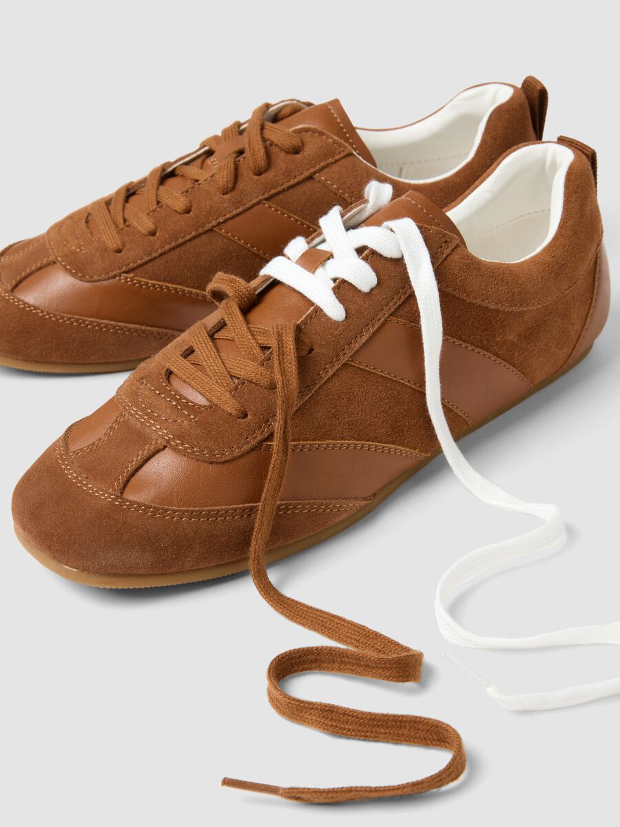 Brown genuine leather sneakers_1