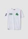 White pure cotton short-sleeve T-shirt_0
