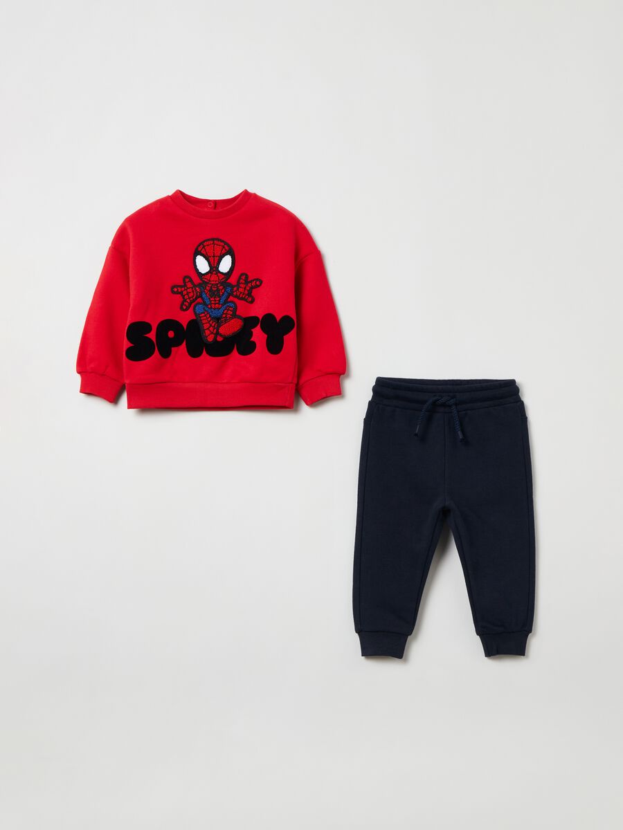 Plush jogging set with Spidey patch_0