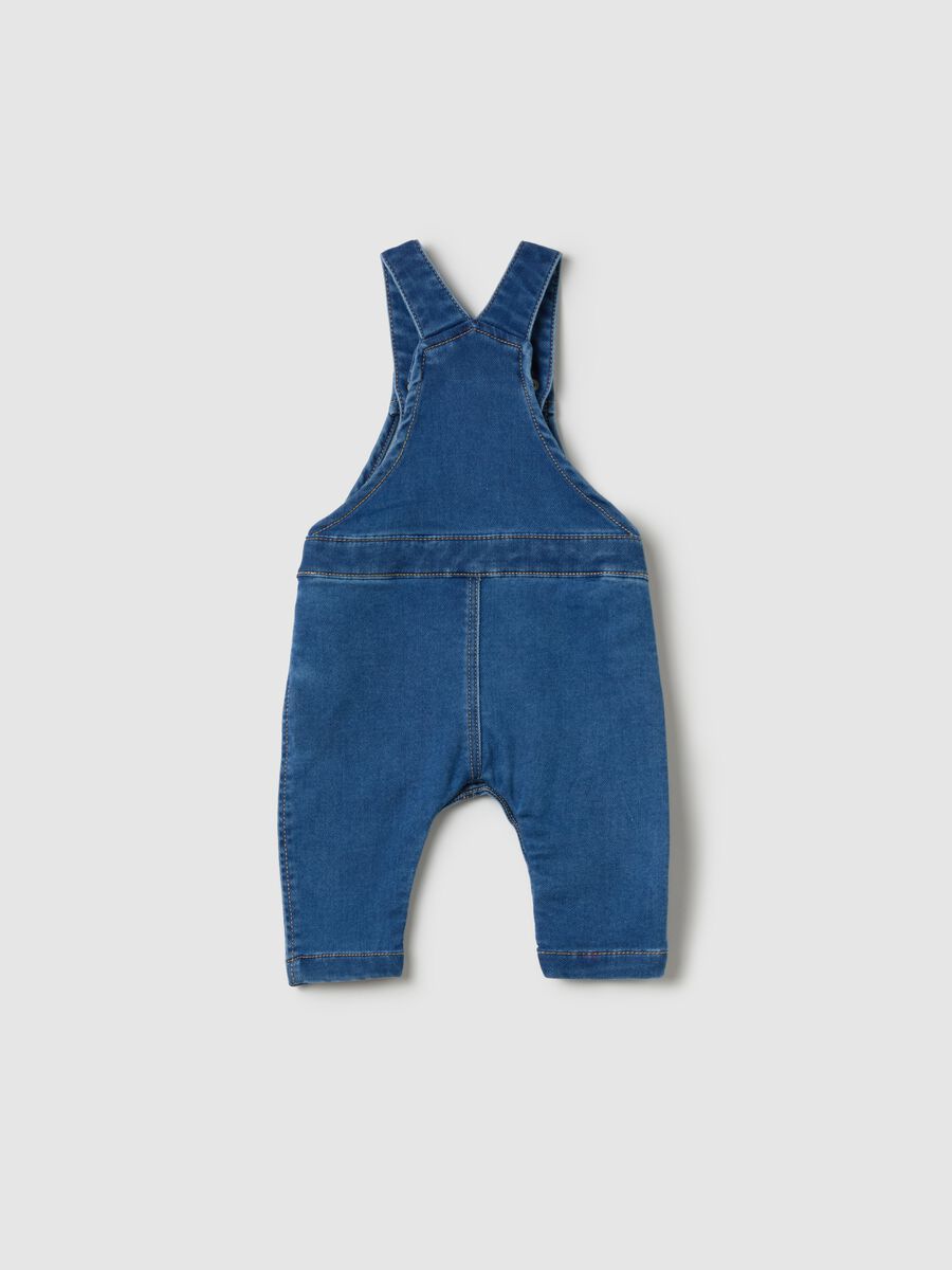 Denim dungarees with pocket_1