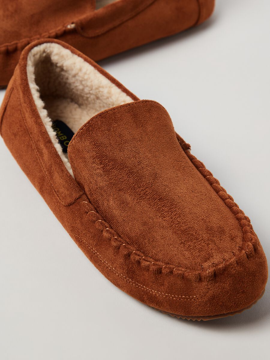 Suede moccasins with sherpa lining_2