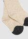 Tripack di calze lunghe beige in cotone organico elasticizzato_1