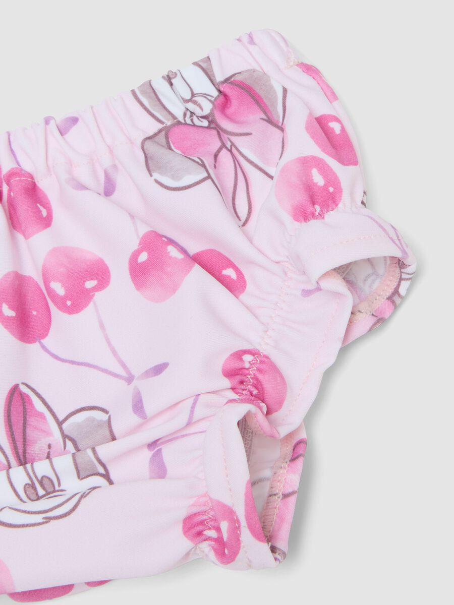 Pink Minnie print stretch bikini_3