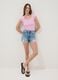 Pink stretch-cotton T-shirt_1