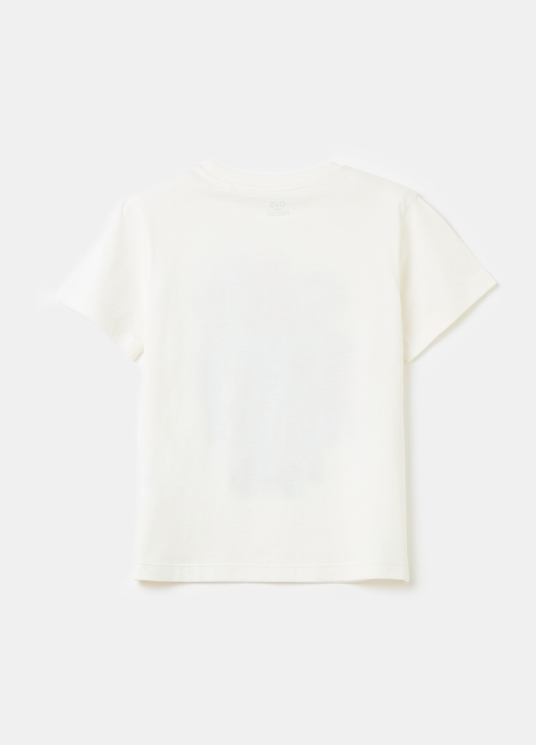 Cotton T-shirt with Safari print