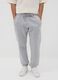 Grey cotton-blend joggers with logo_1