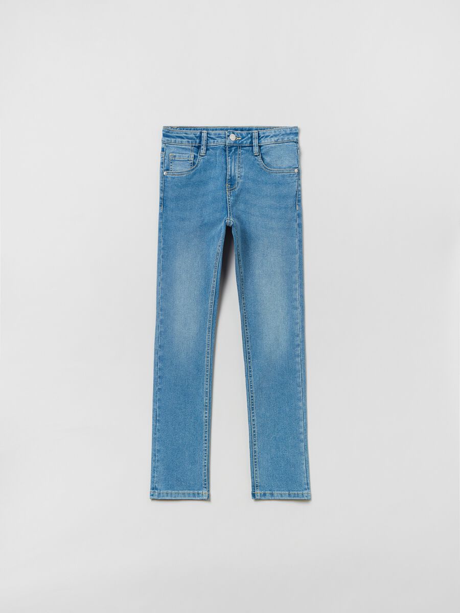 Five-pocket, straight-fit jeans_0