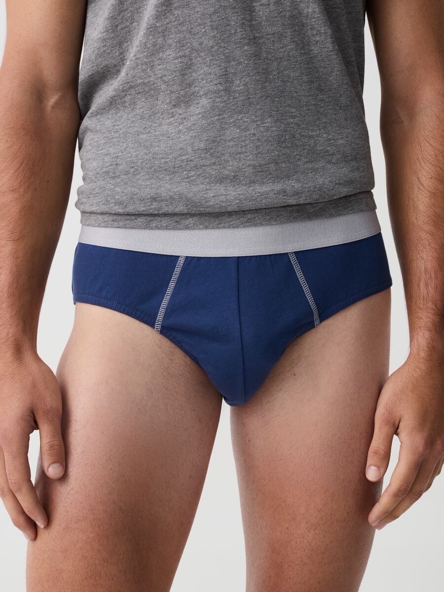 Five-pack organic cotton briefs with pattern_2