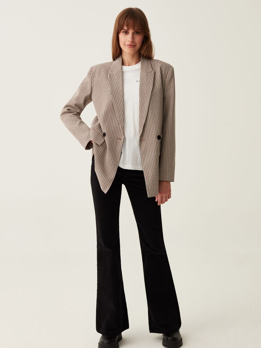 Flare-fit corduroy trousers_1