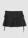 Grey stretch viscose pinstripe skirt_5