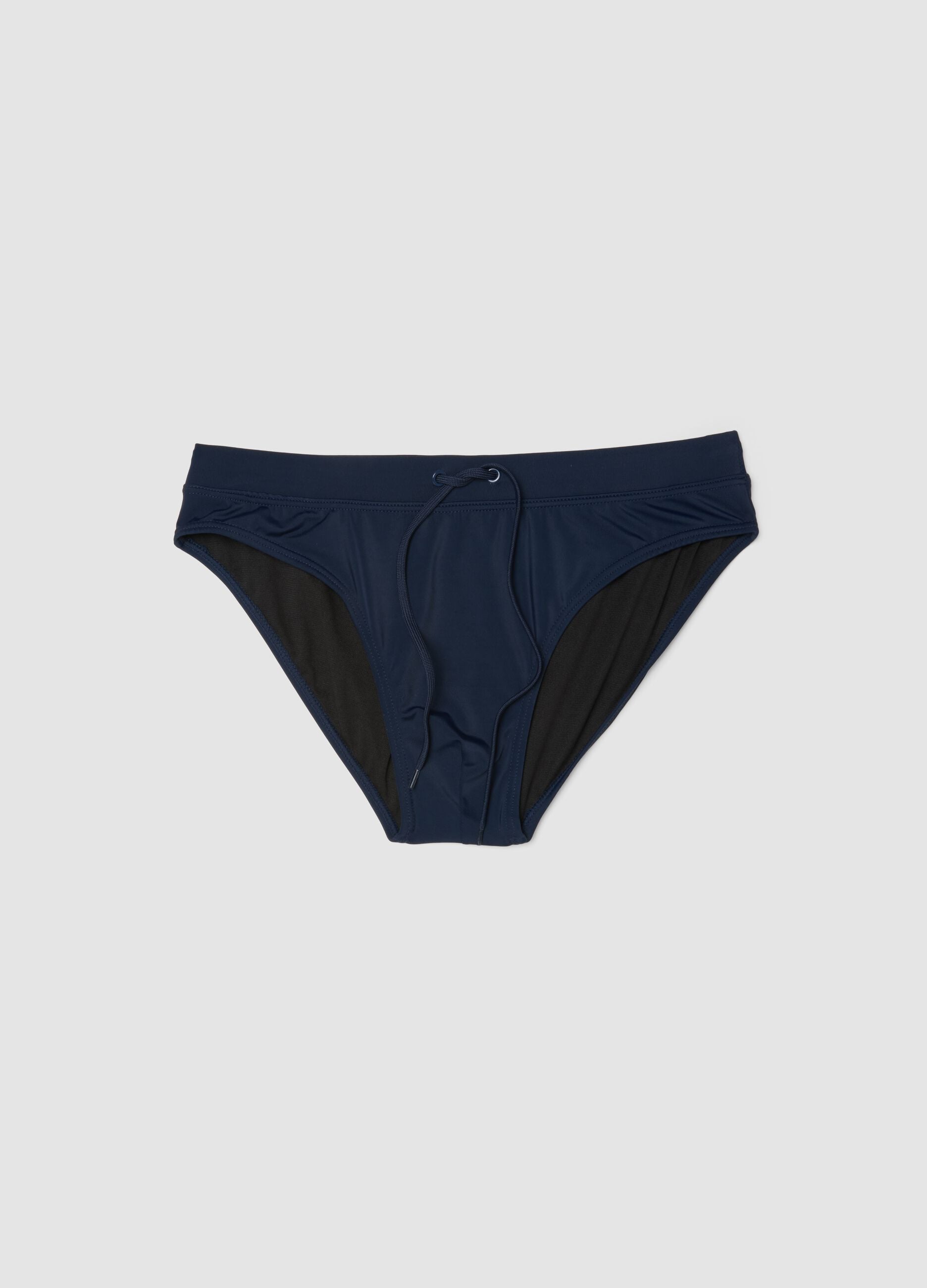 Blue stretch swim briefs