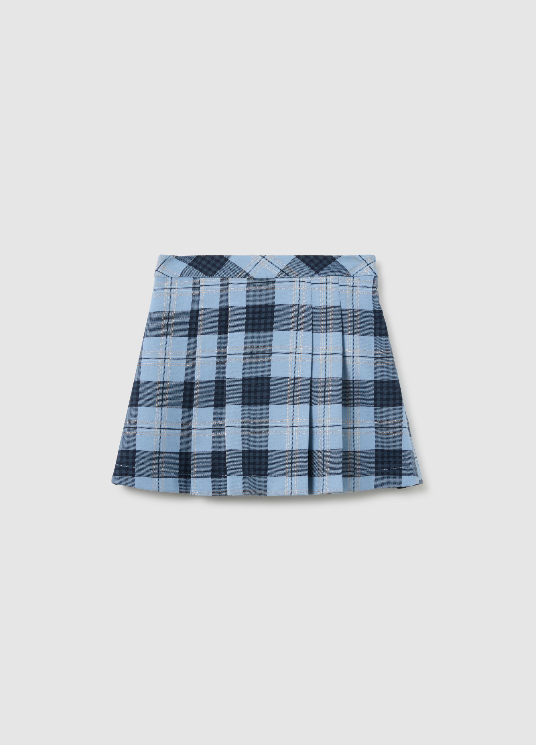 Multicolour checked skirt for girls regular fit