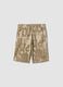 Pure Cotton Beige Printed Shorts for Boys Regular Fit_3